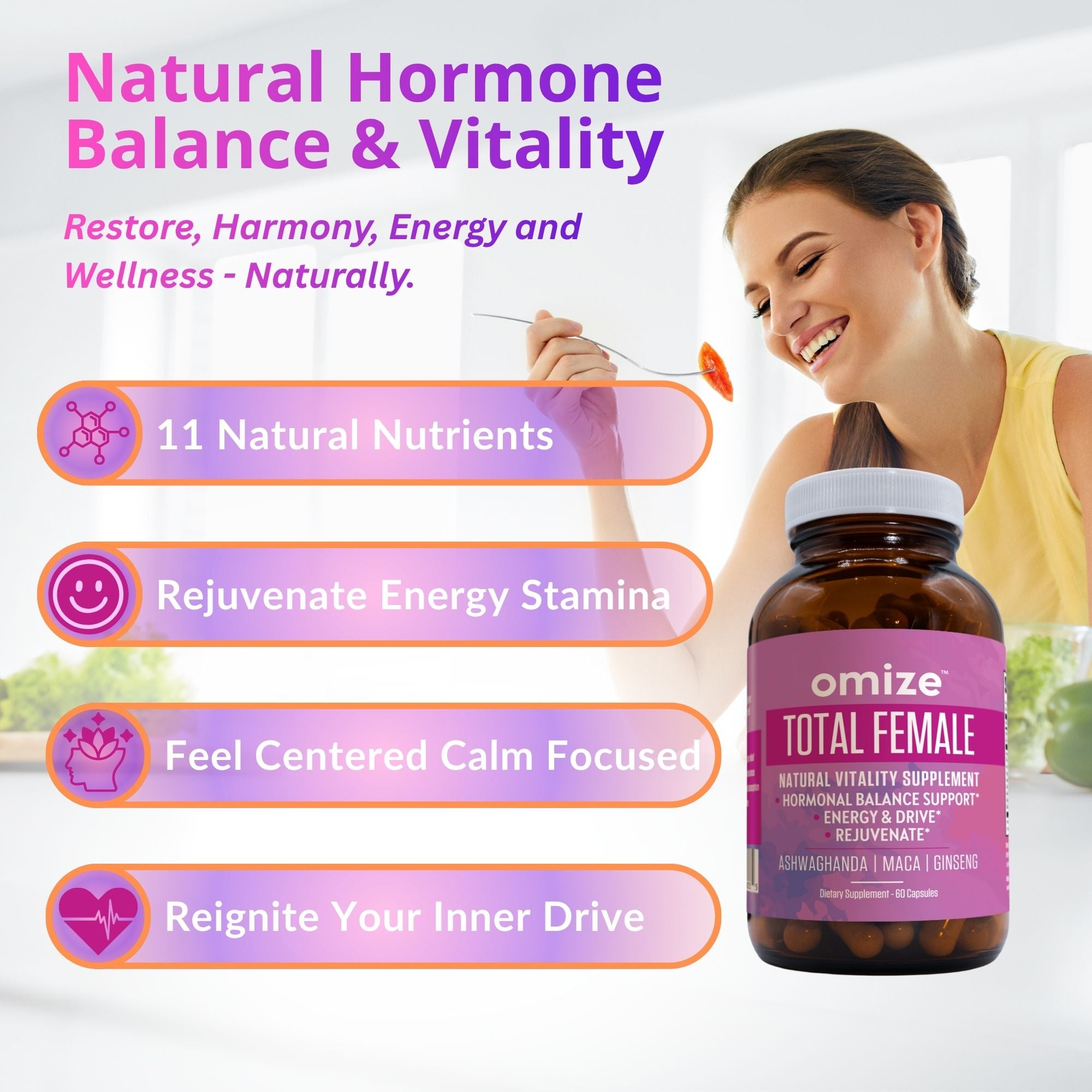 Packaging of Premium Feminine Balance Gummies with customer review images and text.