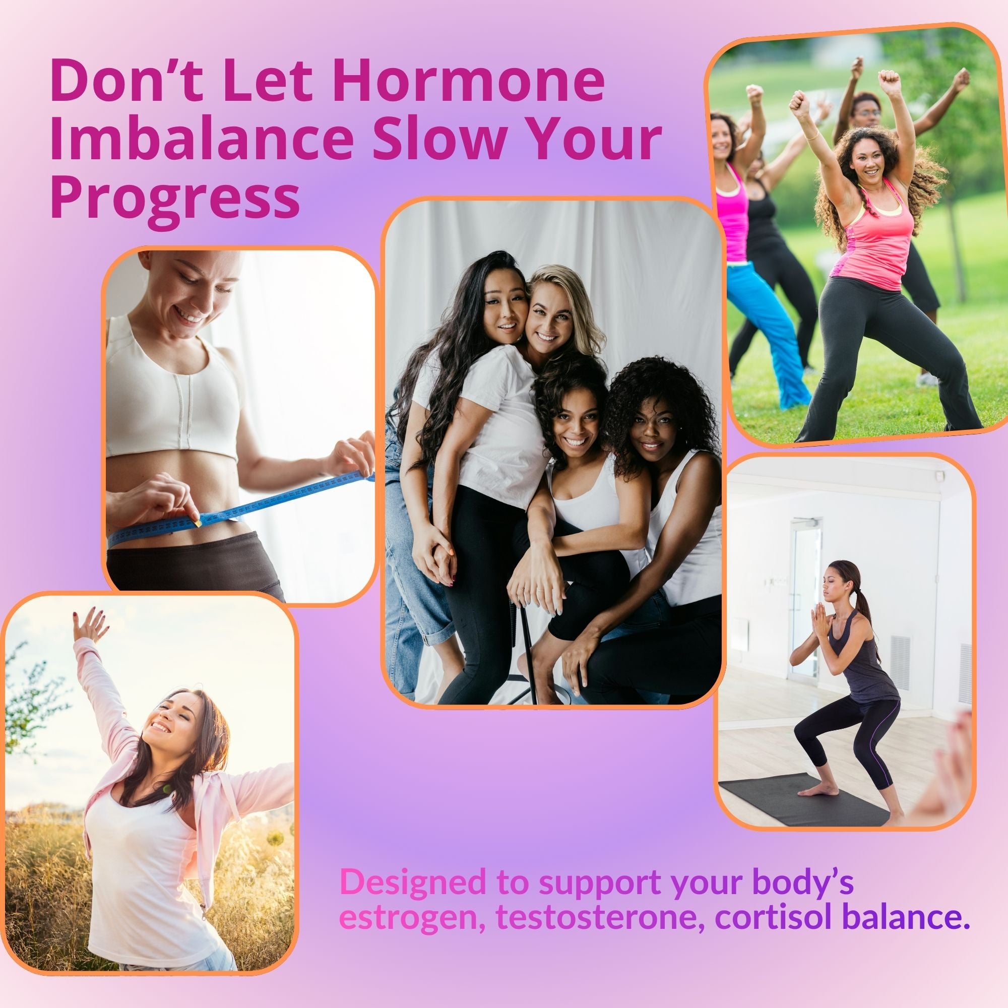 Packaging of Premium Feminine Balance Gummies with customer review images and text.