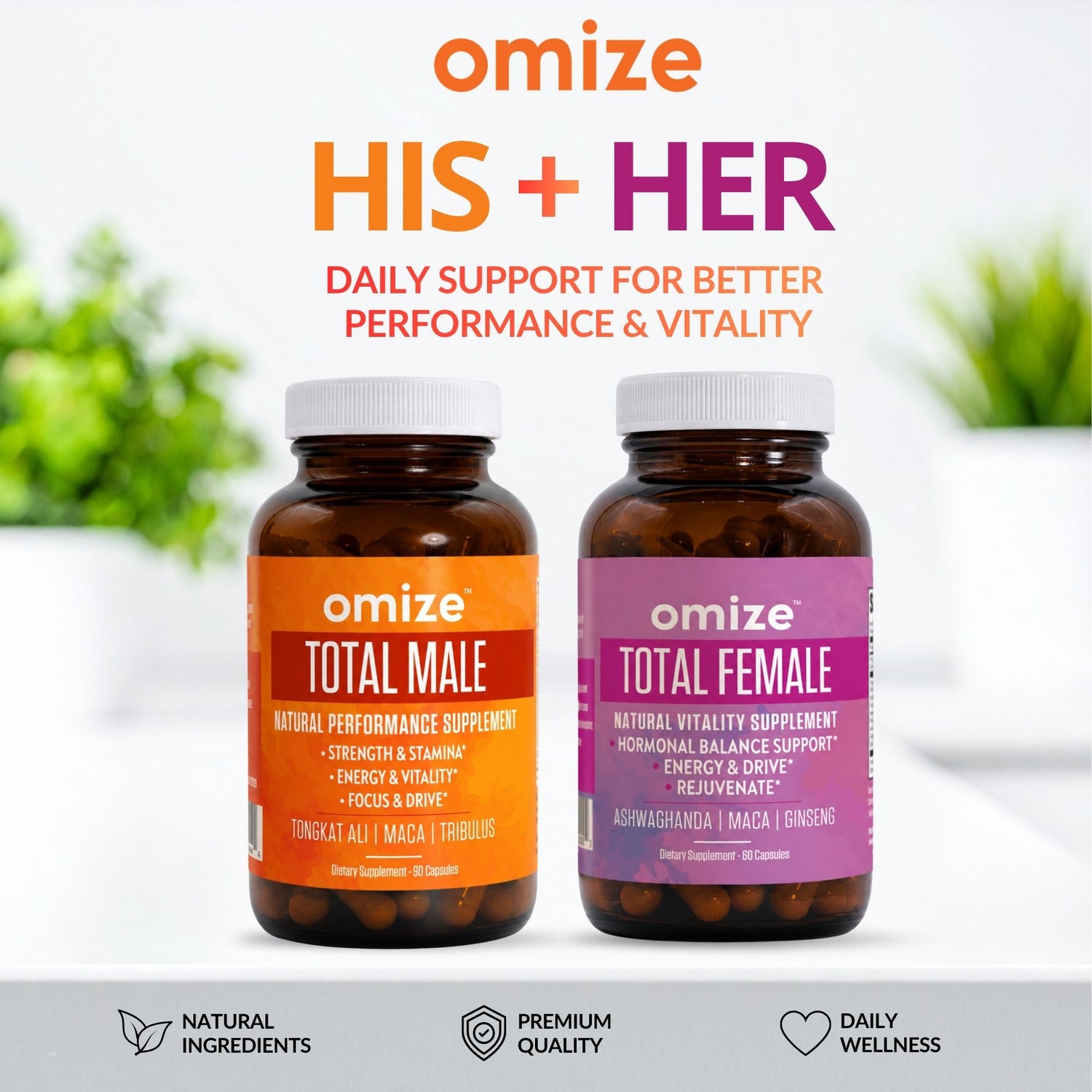 OMIZE HIS & HER Performance Stack